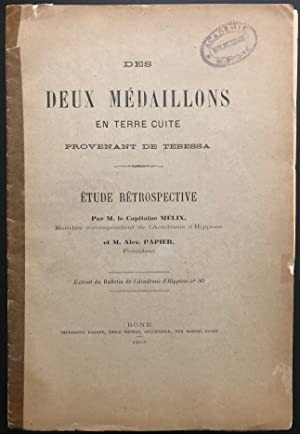 Des deux médaillons en terre cuite provenant de Tebessa
